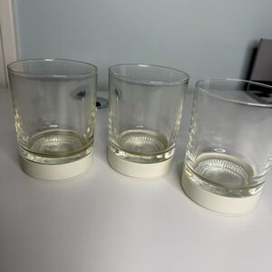 MCM Highball Glass DAVID DOUGLAS Vintage Set of 3 Removable Accalac Coasters